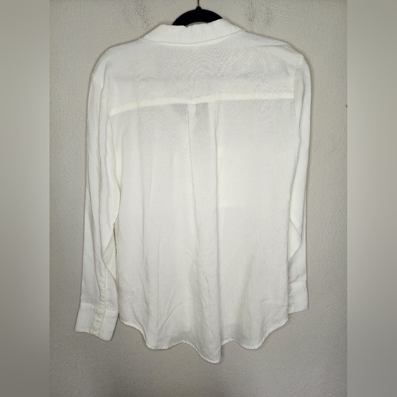 Cloth & Stone Long Sleeve Button Front Collared Coordinating Lyocell Shirt - Picture 6 of 6